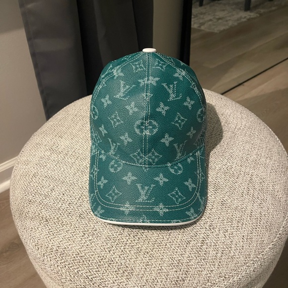 Louis Vuitton Accessories - Louis Vuitton Green Monogram Baseball Cap Size M Authentic